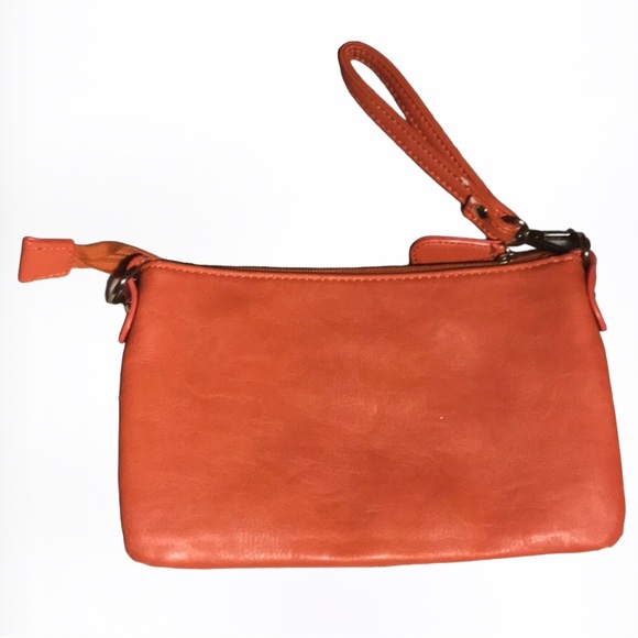 CHARMING CHARLIE Y2K Orange Monogram Wristlet - Picture 3 of 8